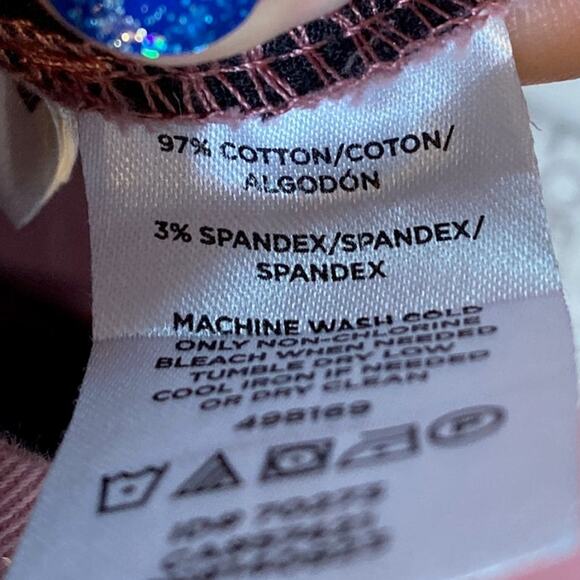 LOFT Outlet Womens Pants Pink Mid Rise Modern Roll Cuff Chino Stretch 8 - Picture 6 of 12